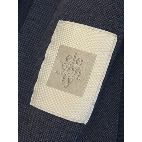 Eleventy Unstructured Navy Blue Blazer Jacket 52 Jersey Sport Coat Denim - Picture 8 of 11